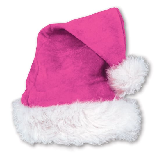 Michaels, Beistle Cerise Pink Santa Hats, 2ct. – Category: Party Wearables